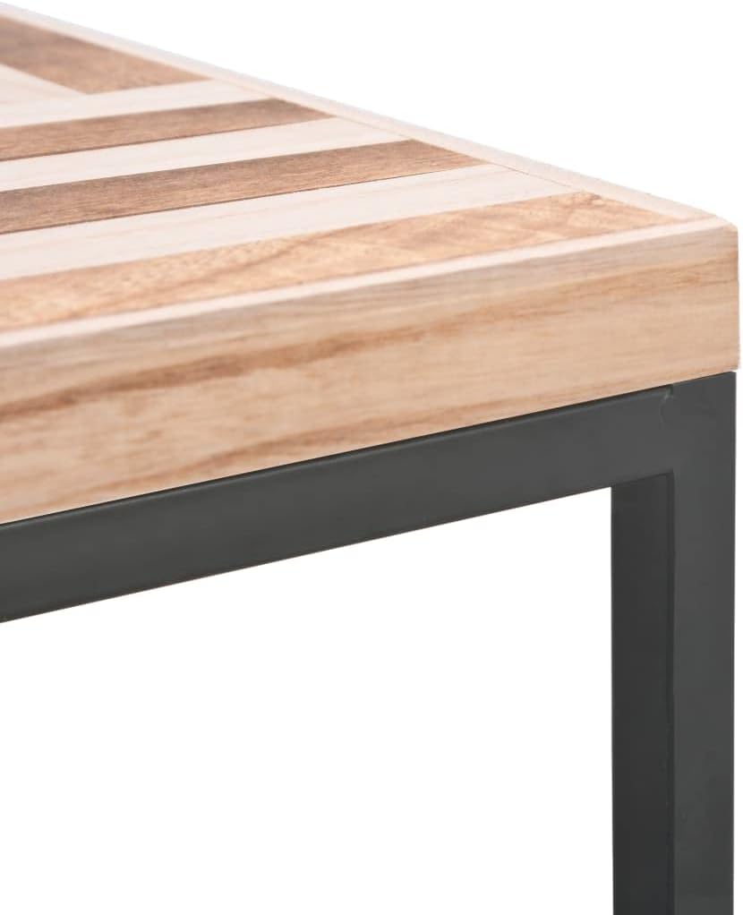 Solid Wood Coffee Table for Living Room, Modern Accent Center Table, Compact Couch Side Table for Apartment, Office & Lounge Spaces