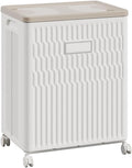 Foldable Storage Bin with Wheels and Flip-Top Lid, Large Capacity Rolling Organizer Box for Home, Closet, Bedroom & Garage Storage