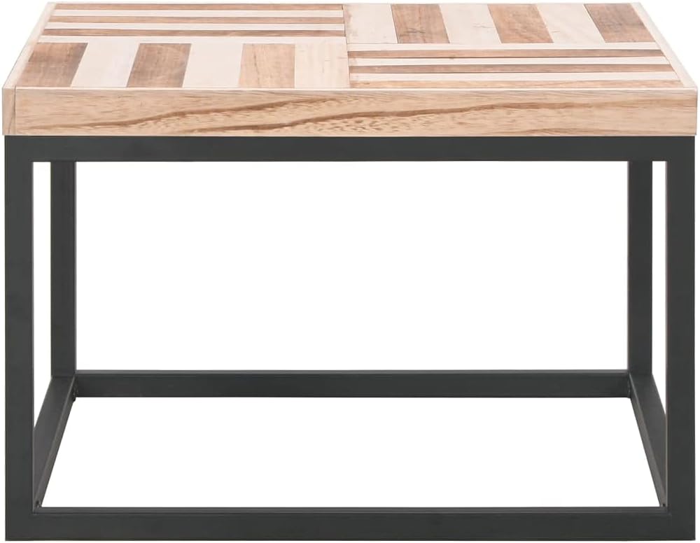 Solid Wood Coffee Table for Living Room, Modern Accent Center Table, Compact Couch Side Table for Apartment, Office & Lounge Spaces