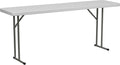 4-Pack 6-Foot Commercial Folding Tables, Heavy-Duty Indoor Outdoor Event Tables for Training, Banquets, Conferences & Classroom Use
