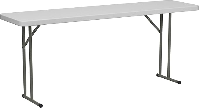 4-Pack 6-Foot Commercial Folding Tables, Heavy-Duty Indoor Outdoor Event Tables for Training, Banquets, Conferences & Classroom Use